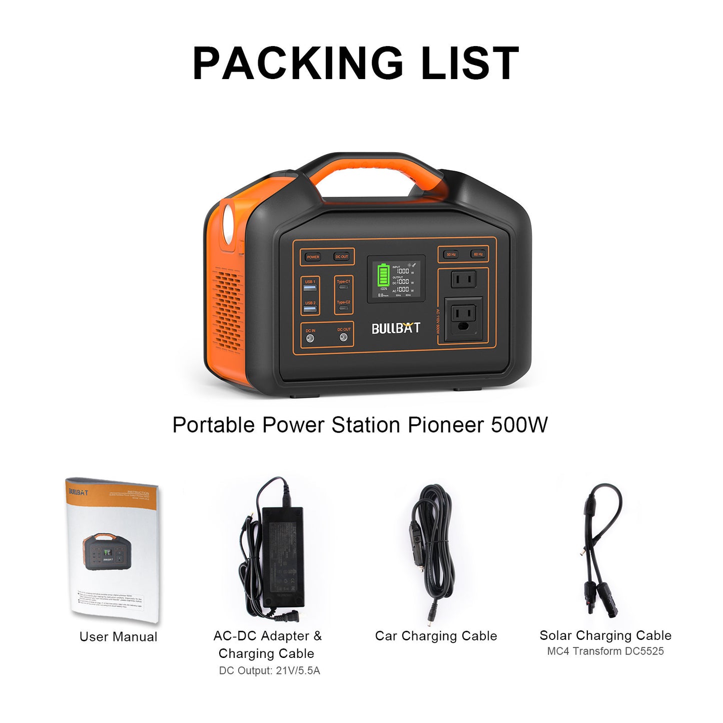 500W Outdoor Energy Storage Power Supply