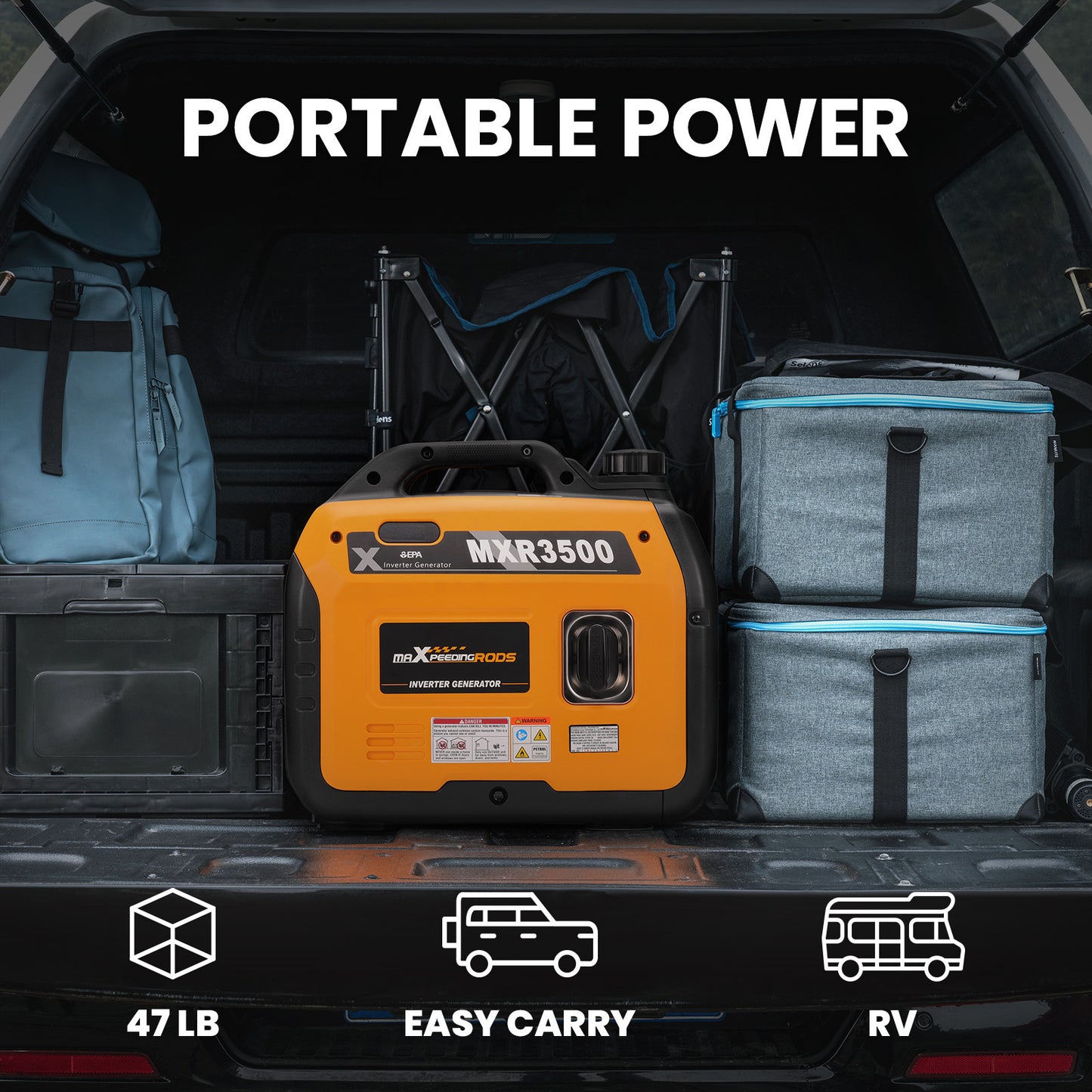 3.5KW Ultra Quiet Compact Portable Suitcase Inverter Generator Lightweight-Prohibited Platform-Amazon